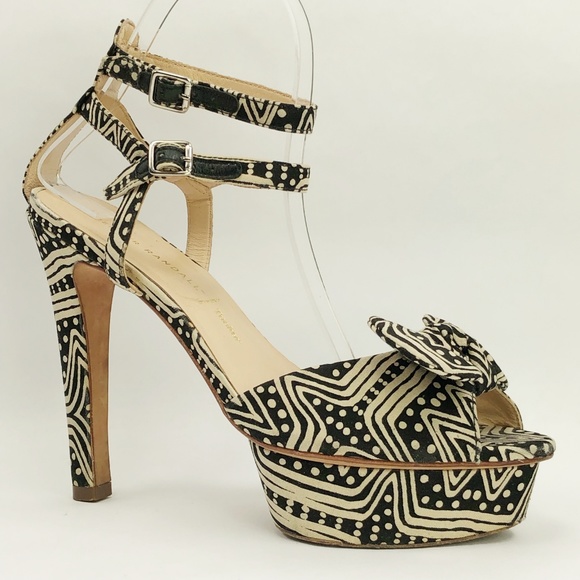 Loeffler Randall Dahlia Platform Peep Toe Sandal 9 - Picture 3 of 8